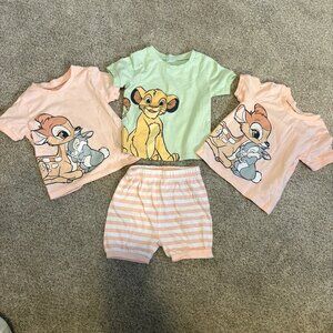 Disney Baby PJ Pyjamas Shorts Size 18 months
